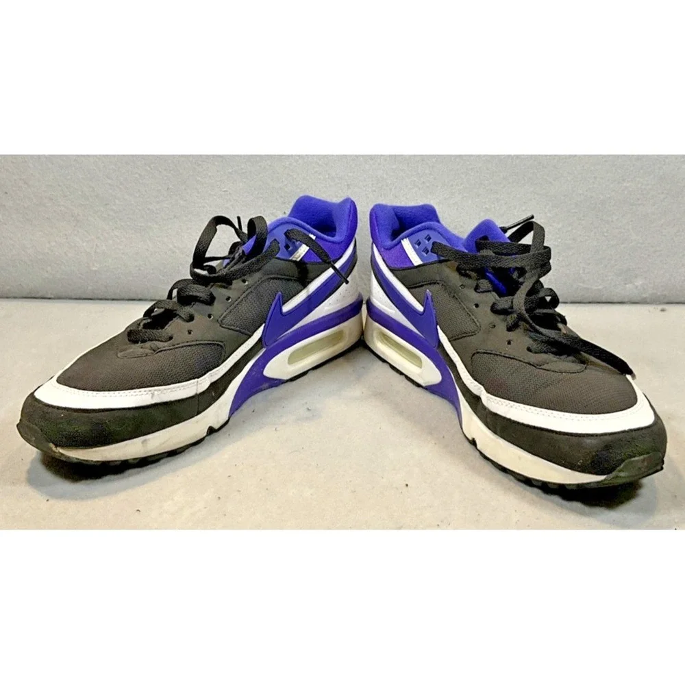 2015 Nike Air Max BW Ultra Black Purple White Shoes Mens Size 10.5 819522-051